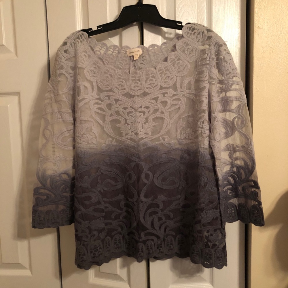 Anthropologie Sheer Dress Top
